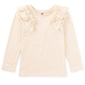 Tea Long Sleeve Lace Trim Top